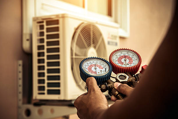 Professional Hvac Maintenance technician working in South Yarmouth, MA